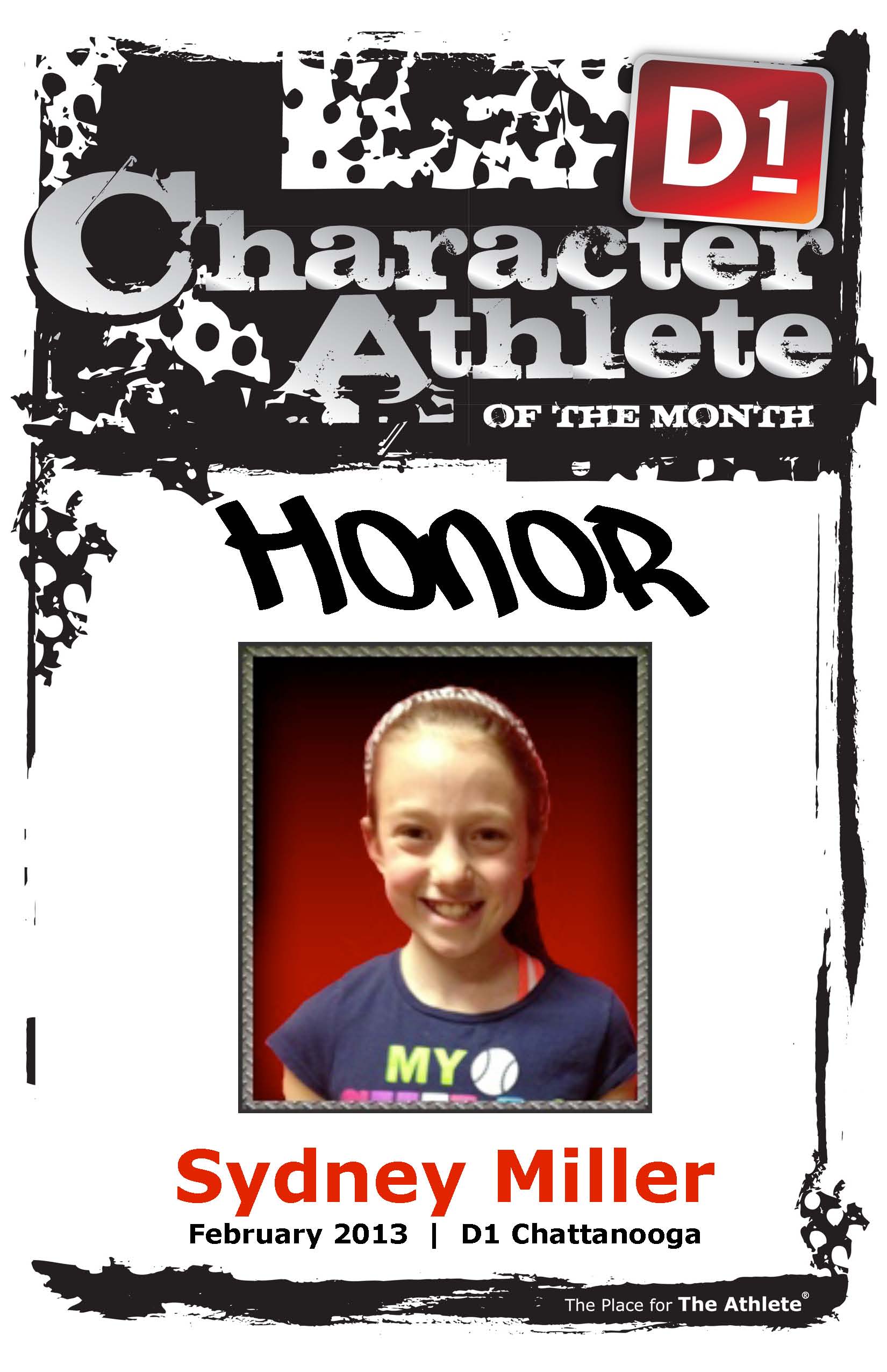 Sydney Miller_Feb '13_Honor-CHATT (1)